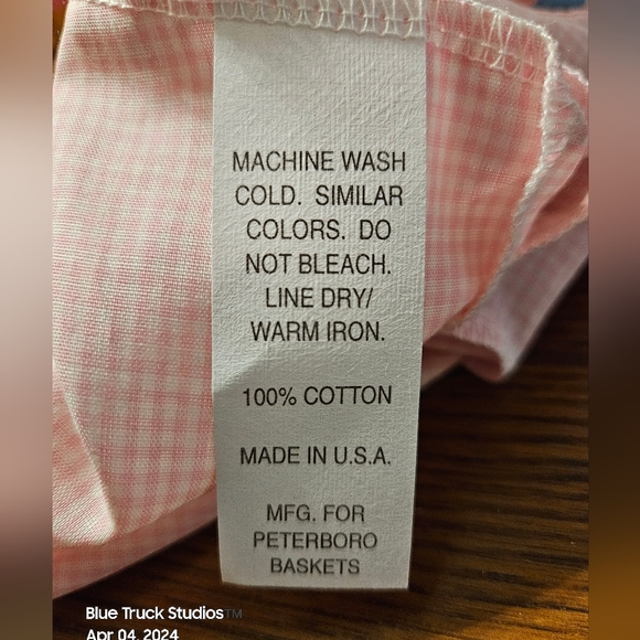 Peterboro Pretty In Pink Breast Cancer Awareness Handled with Liner Basket - Picture 8 of 11